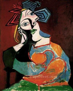 Abstracto famoso Painting - Mujer accoudee 1937 Cubismo